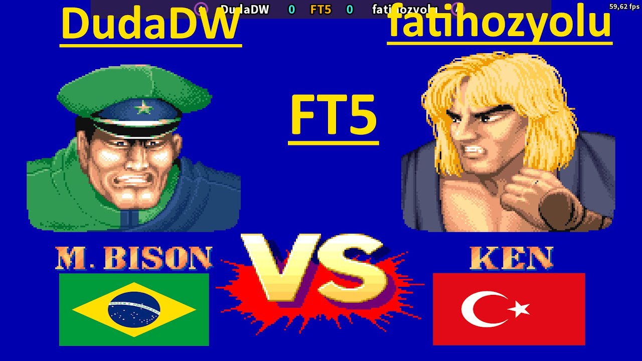 Street Fighter II': Champion Edition - DudaDW vs fatihozyolu - FT5 - 1080P/60FPS -28.11.2024