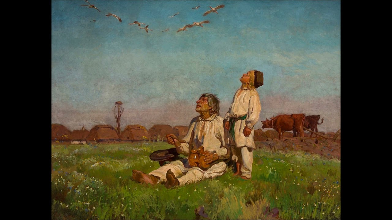 KONRAD WŁODARZ - Bociany (interpretacja obrazu Józefa Chełmońskiego)