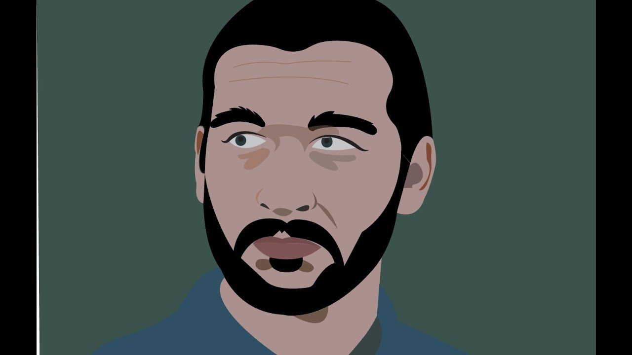 handsome boy vector portrait (Adobe illustrator)