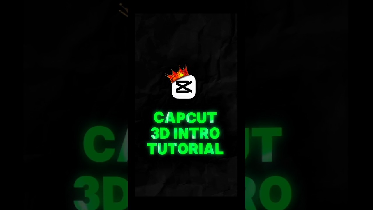 Capcut | 3d text intro tutorial