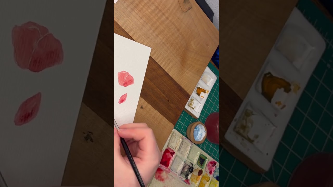 Watercolor Poppy Tutorial 