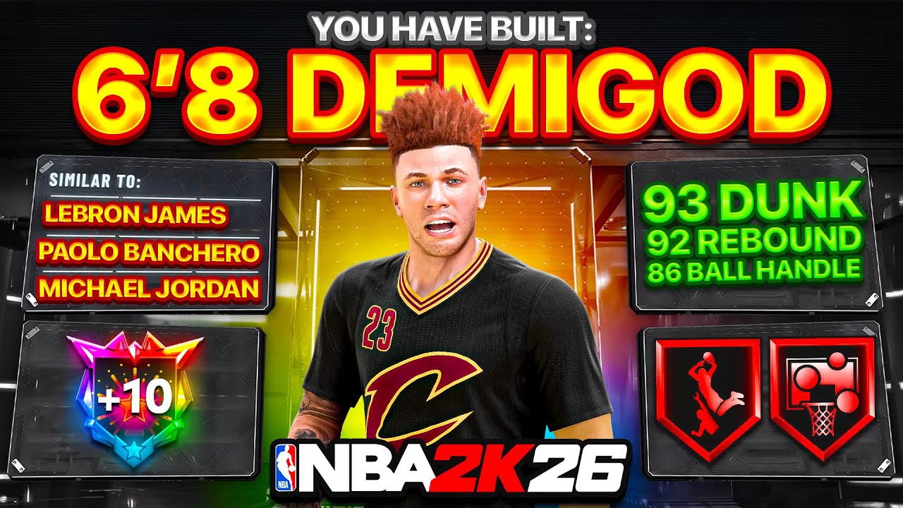 MY OFFICIAL 6'8 DEMIGOD SLASHER BUILD OF NBA 2K26!