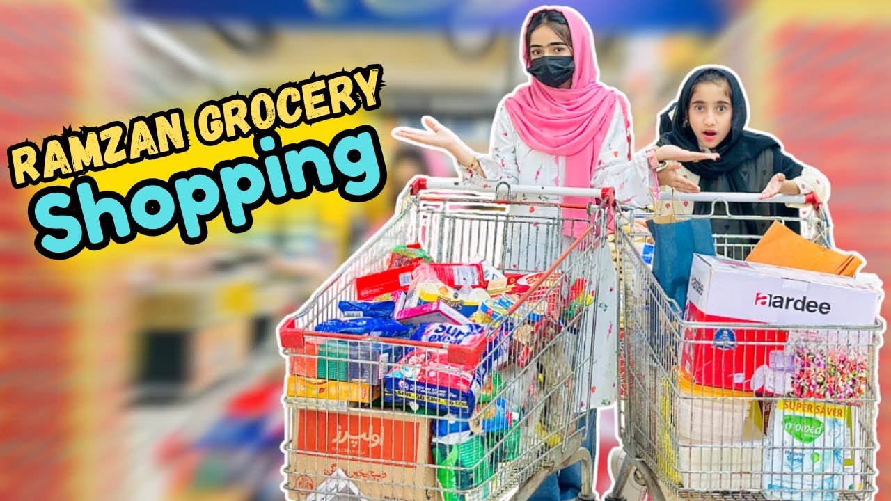 Ramzan ki *GROCERY* Shopping Karne Gaye 🛒😇|| Itna Zyada Bill Ban Gaya😱||