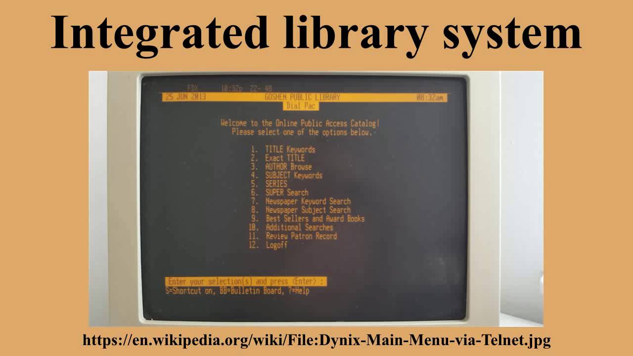 Integrated library system