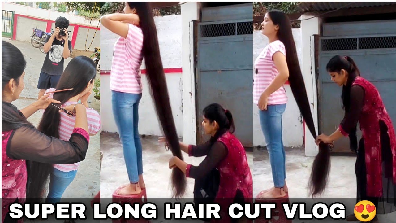 SUPER LONG HAIR CUT VLOG | HAIR CUT VLOG | LONG HAIR VLOG | HAIR VLOG | TIK TOK VIRAL VLOG | HAIRCUT