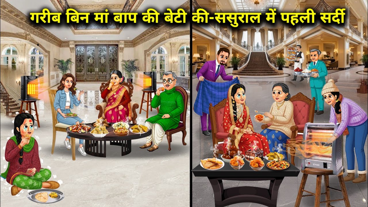 गरीब बिन मां बाप की बेटी की-ससुराल में पहली सर्दी ।Parentless Daughter 1st Winter Her In-Laws' House