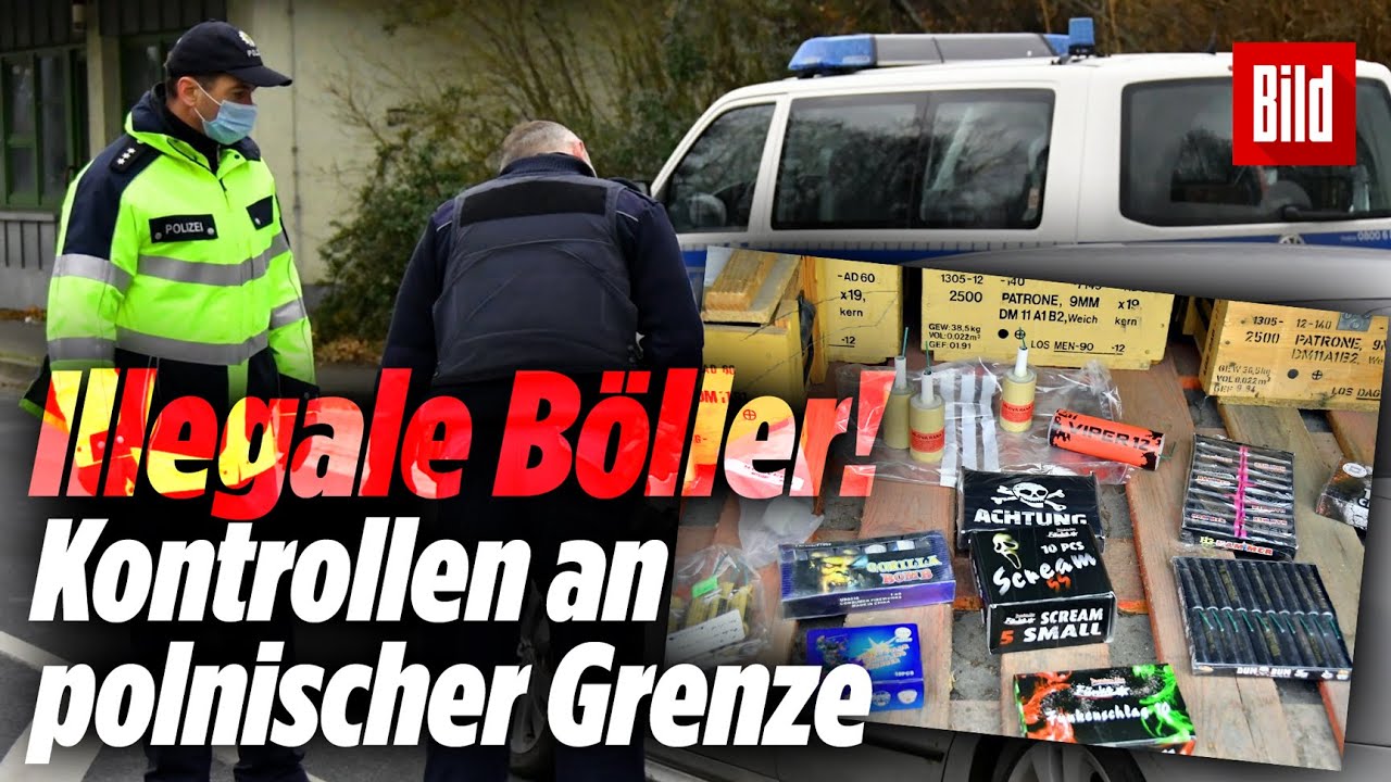 Zittau: Polizei sucht an polnischer Grenze nach illegalen Böllern