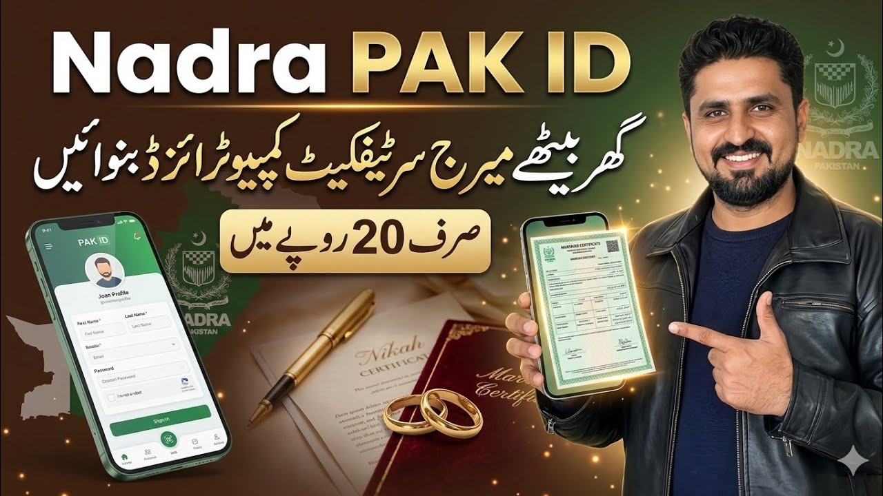 Marriage Registration Certificate Online from Nadra | Marriage certificate kaise banaye