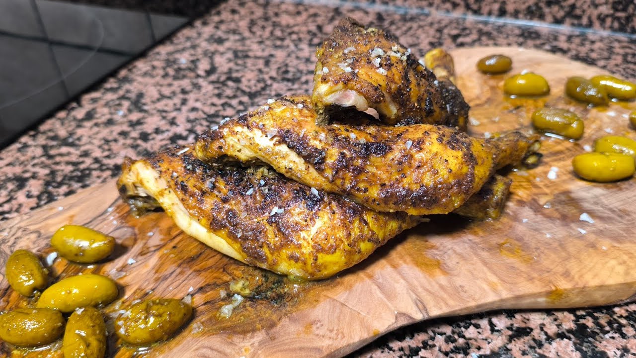 Delicioso, Jugoso, Sencillo y rápido POLLO ASADO AL HORNO CON ESPECIES🔥🤘🏻🔥MARINATED CHICKEN RECIPE!!