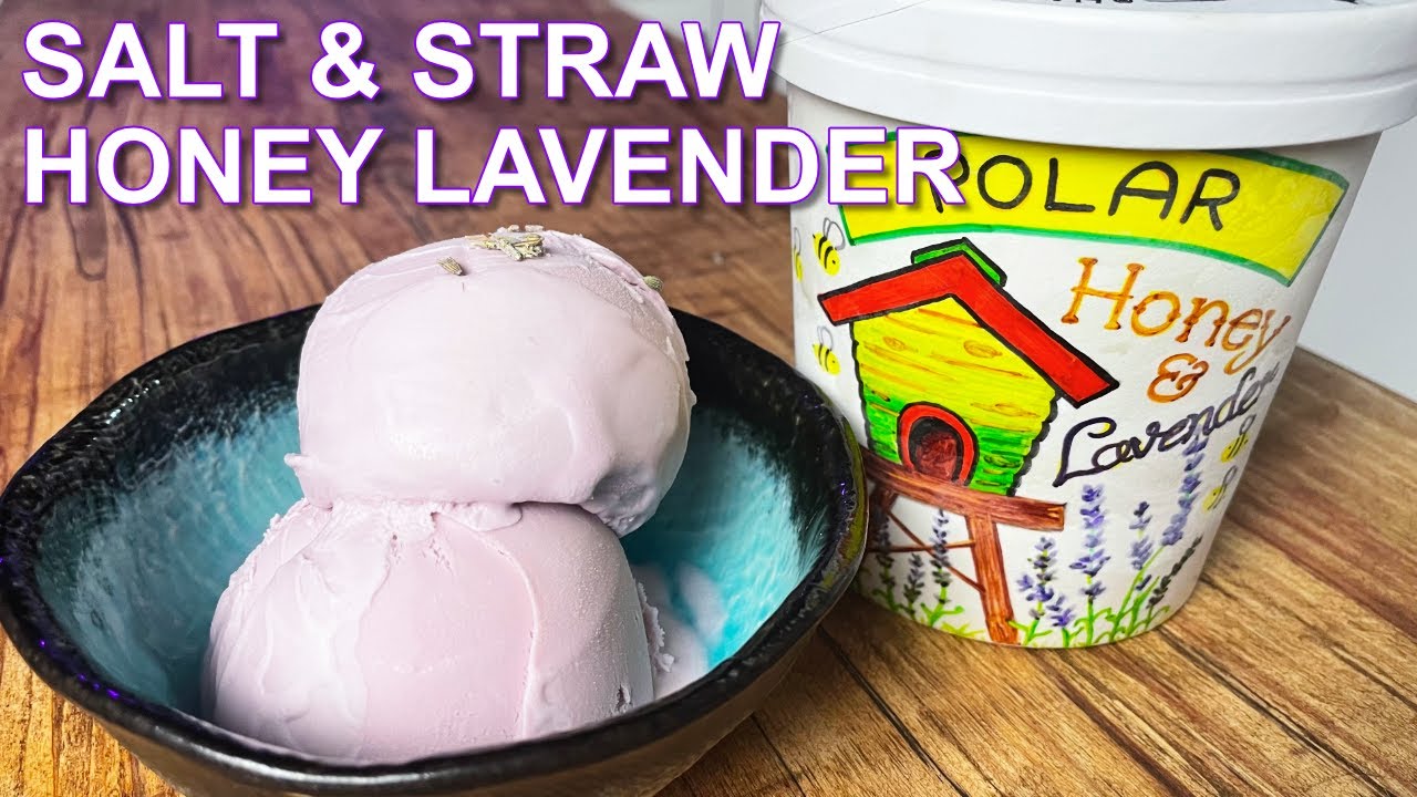 Making Salt & Straws Honey Lavender ice cream