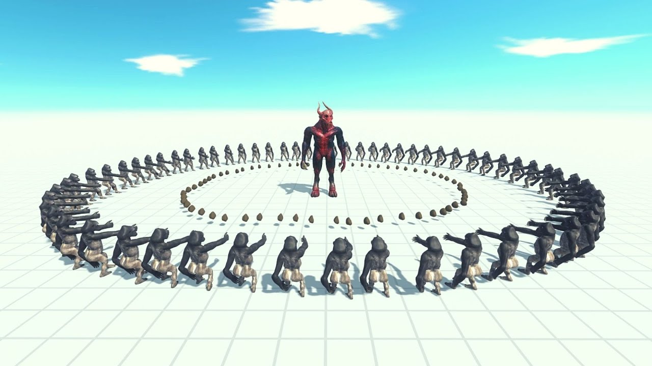 Poojectile Gorilla Circle ARBS | Animal Revolt Battle Simulator