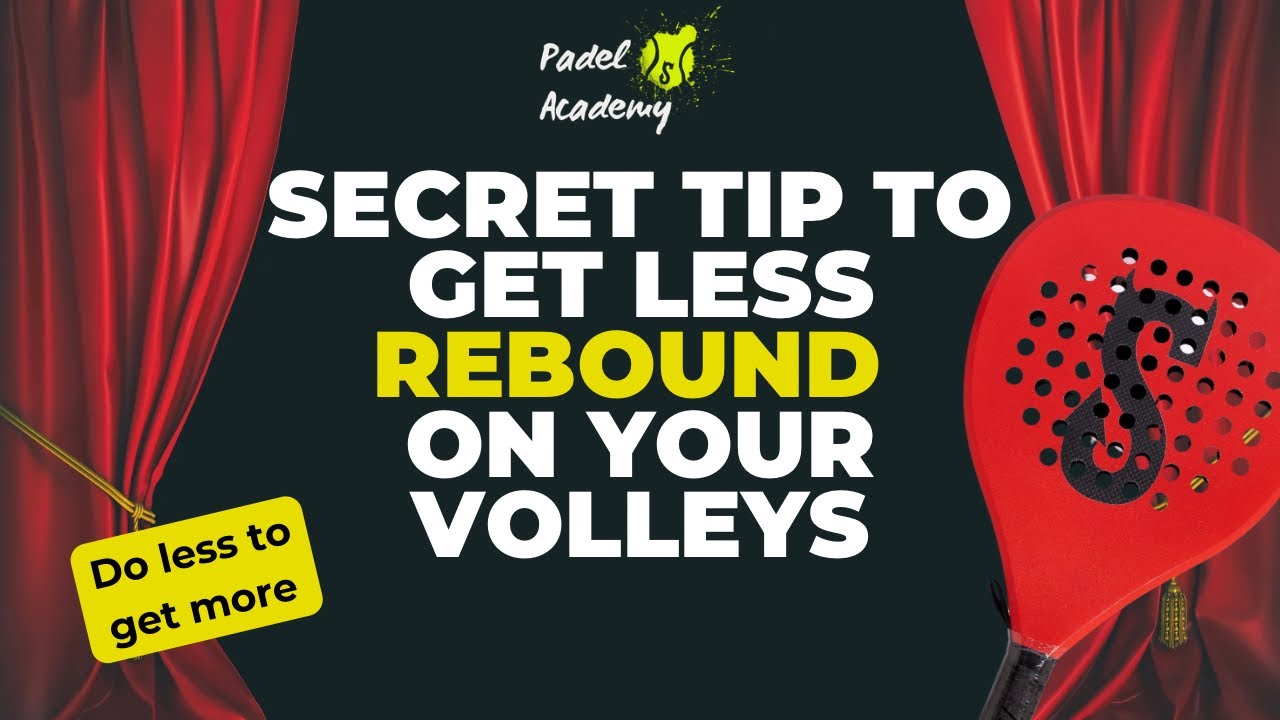 How to get less rebound on your volleys? You will need to do less, to get more. PADEL ART DUBAI
