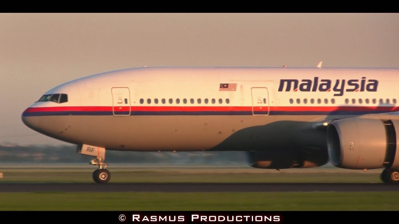 Flight MH17 Malaysia Airlines Boeing 777-200ER - Landing at Amsterdam Schiphol Airport!