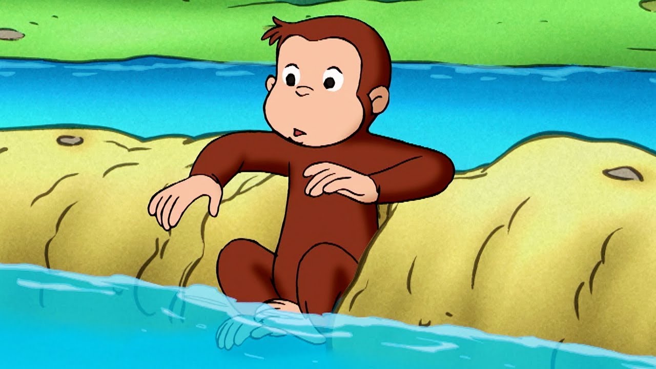 Nicke Nyfiken 🐵 Liten fisk i Liten Damm 🐵 Tecknad Film för Barn 🐵 Helt Avsnitt