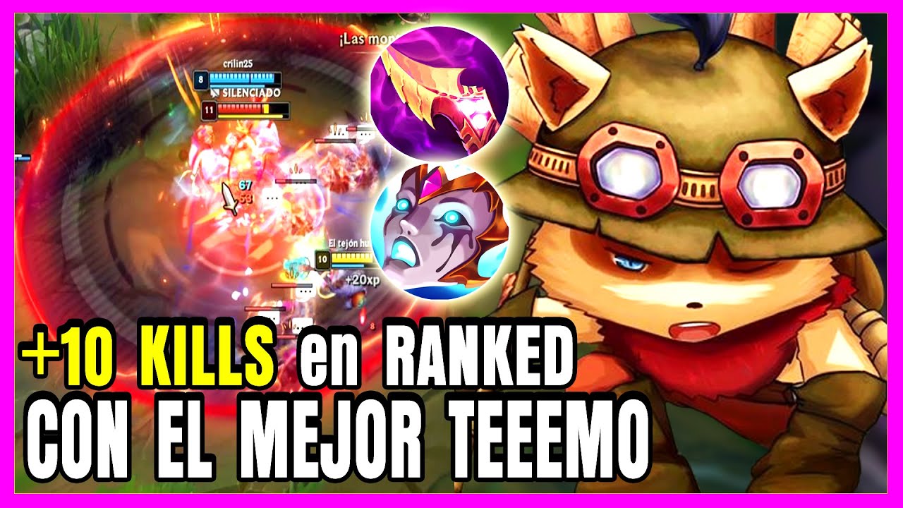Así DESTROCÉ a KENNEN con TEEMO TOP: ¡Más de 10 KILLS!