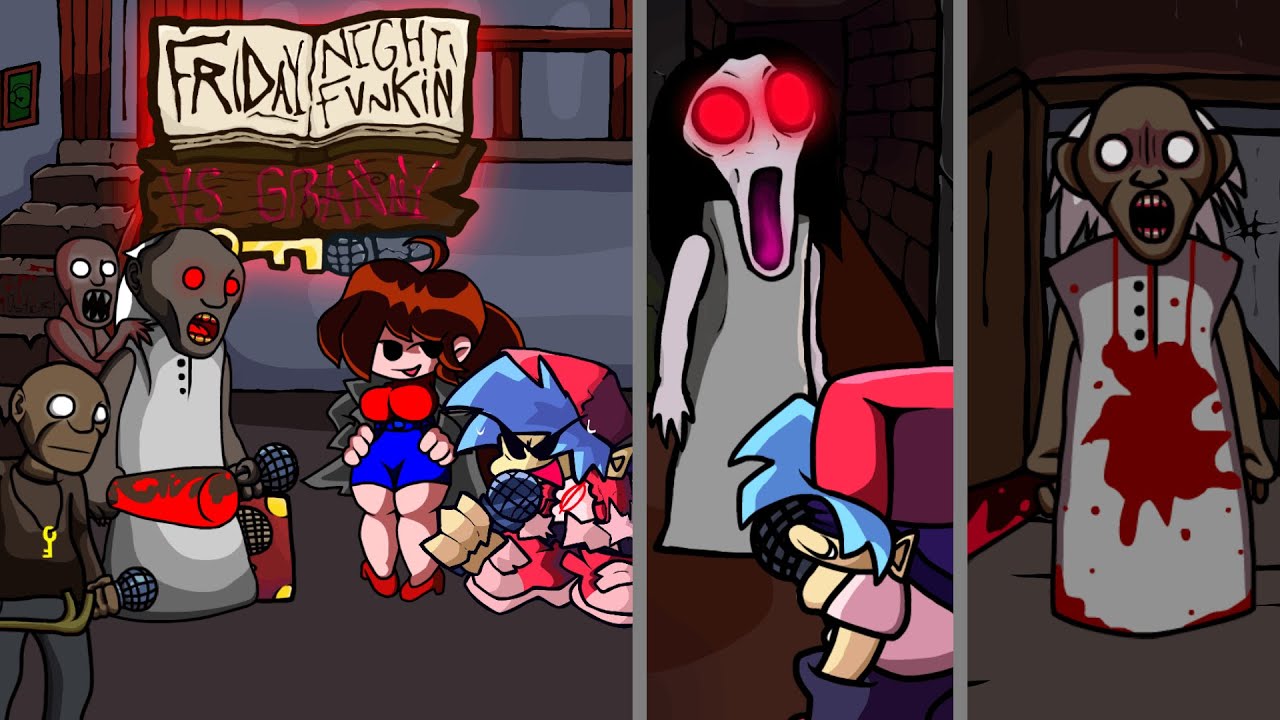 FNF: VS Granny V3 // New Chapter &ndash; Slenderina // New Songs █ Friday Night Funkin' █
