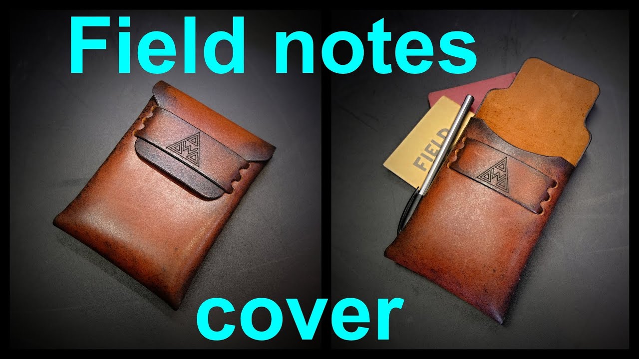 Stitchless Leather pattern -  Field notes cover, passport cover - designed by Woolenpaw