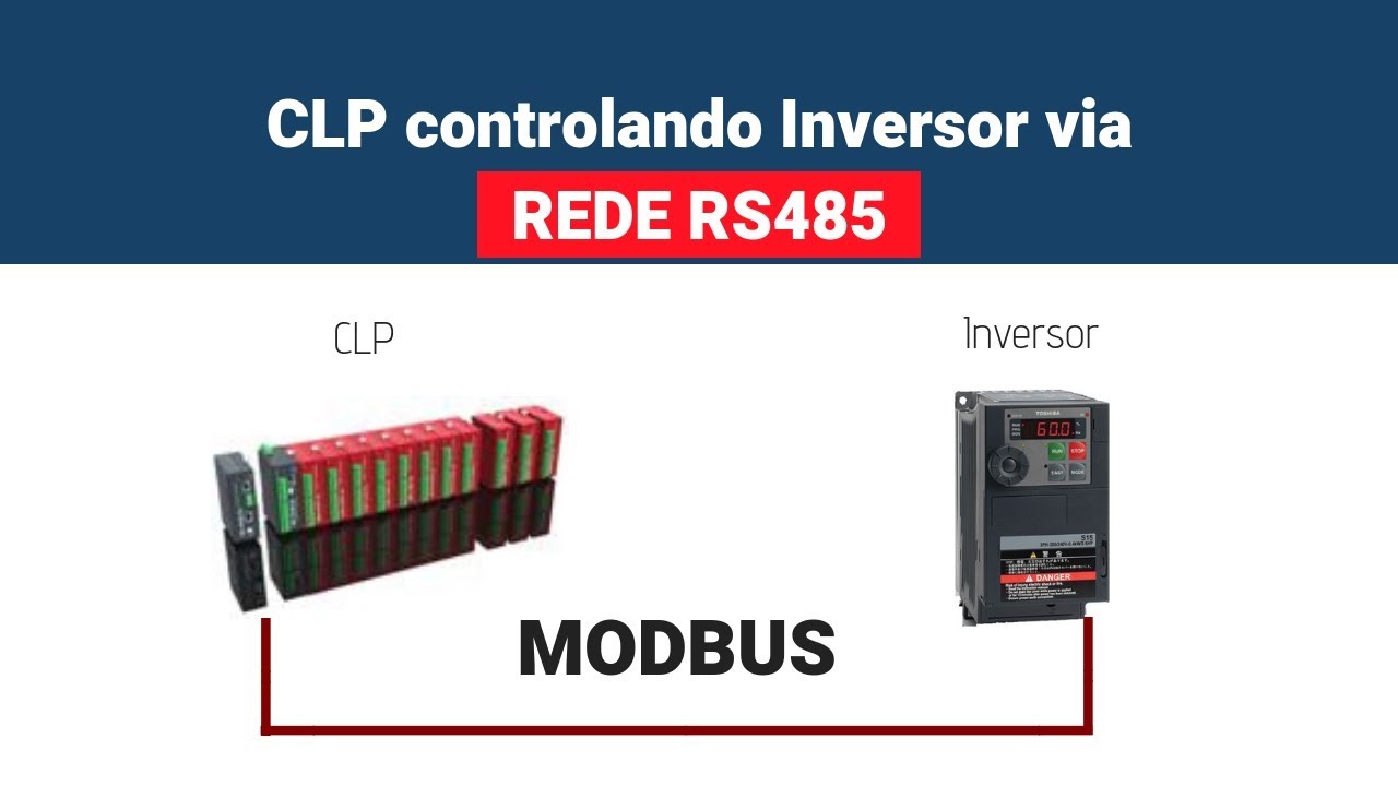 CLP e Inversor de Frequencia, Controle Via Rede RS485
