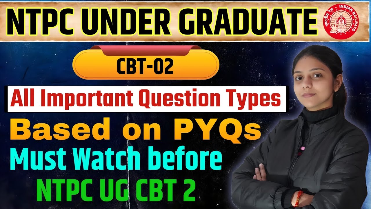 ALL DIFFICULT + IMPORTANT Questions asked frequently in RRB NTPC CBT2 -last min revision #ntpccbt2 