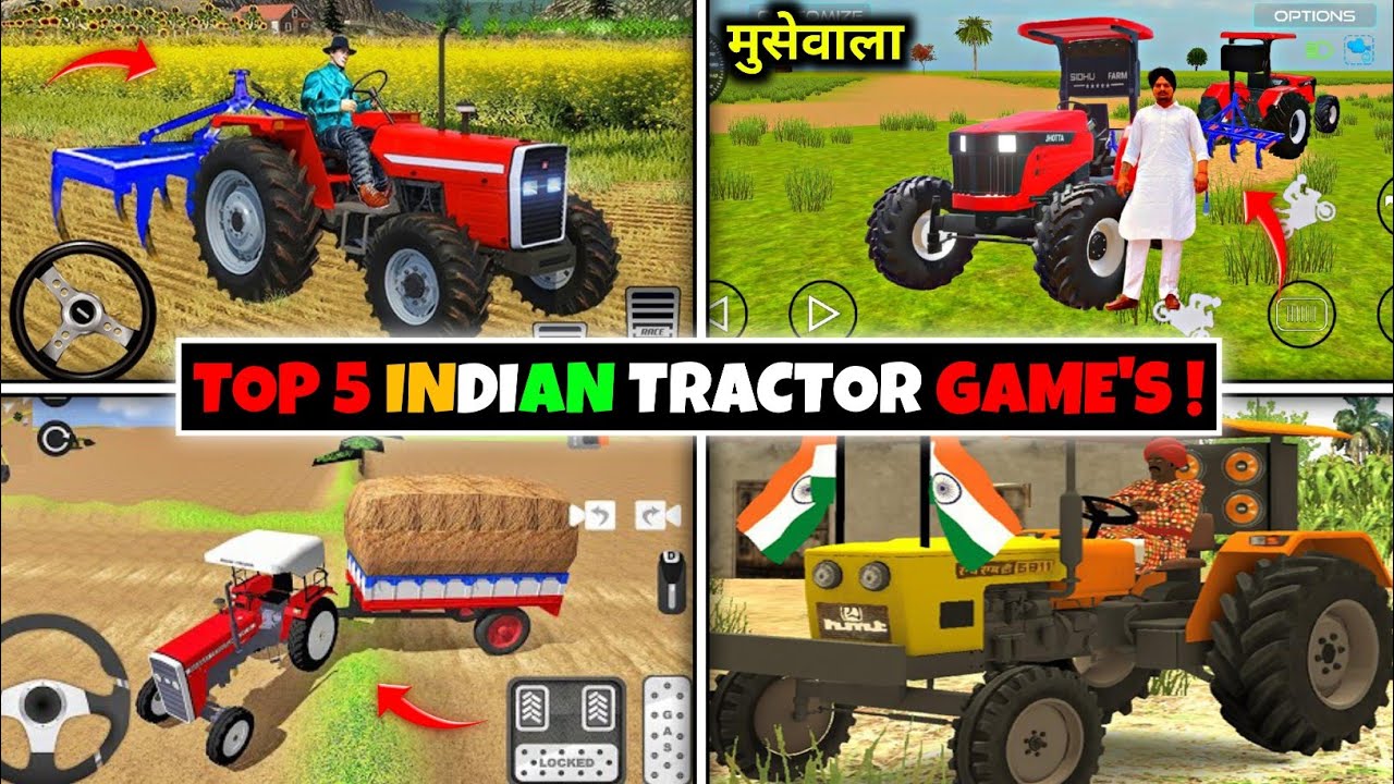 Top 5 Open World Indian Tractor Games | Best Tractor Games For Android | GoDAjay OP