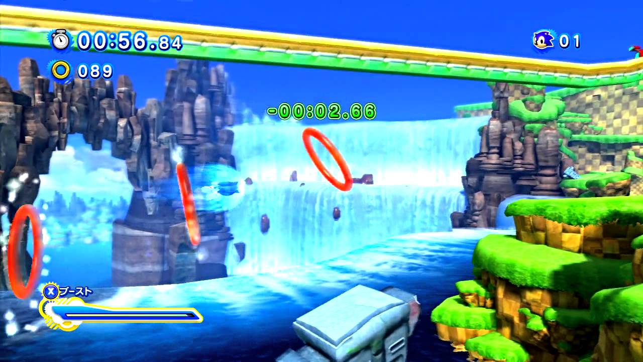 Sonic Generations GreenHill Act.2 Speed Run 1:39.72