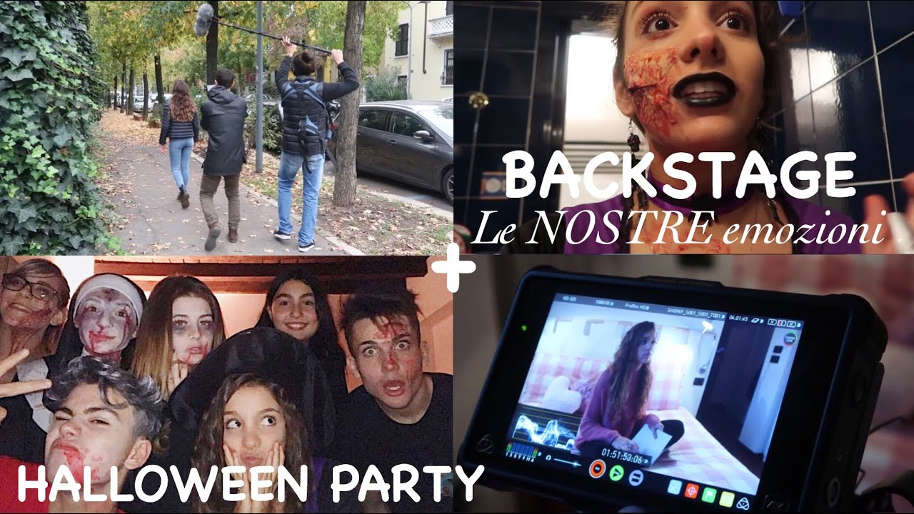 BACKSTAGE LE NOSTRE EMOZIONI + HALLOWEEN PARTY || Vlog 31/10/2018