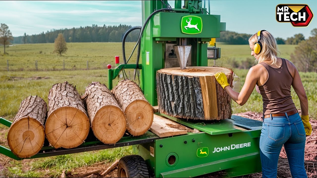 25 Mind-Blowing Firewood Processing Machines in Action! | Homemade Modern Chainsaw Machines #10