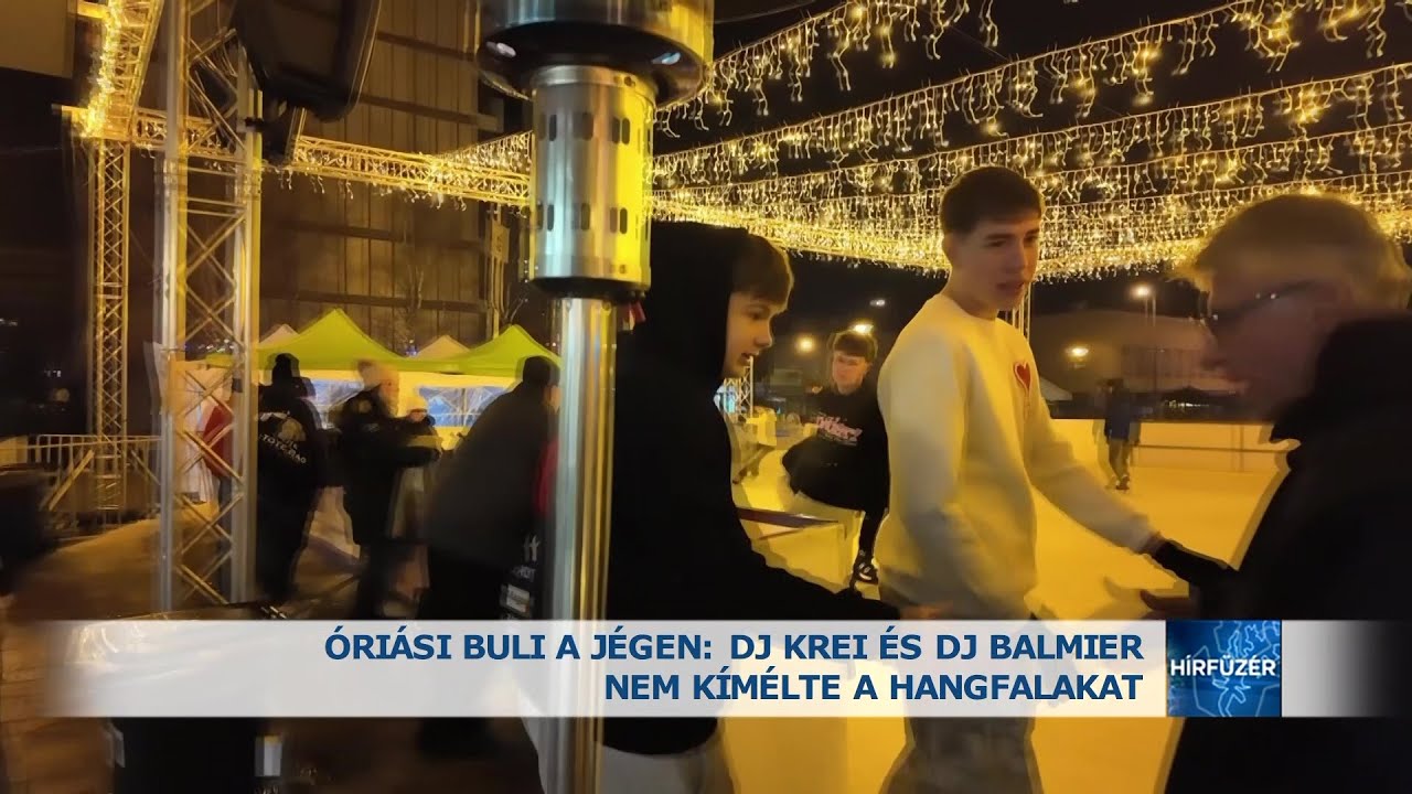 Óriási buli a jégen: DJ Krei és DJ Balmier nem kímélte a hangfalakat