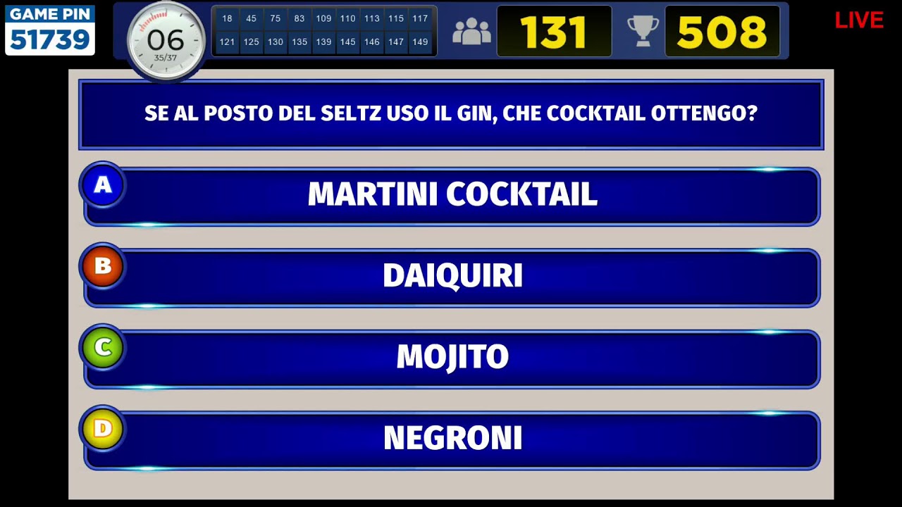 Live streaming di Cooking Quiz