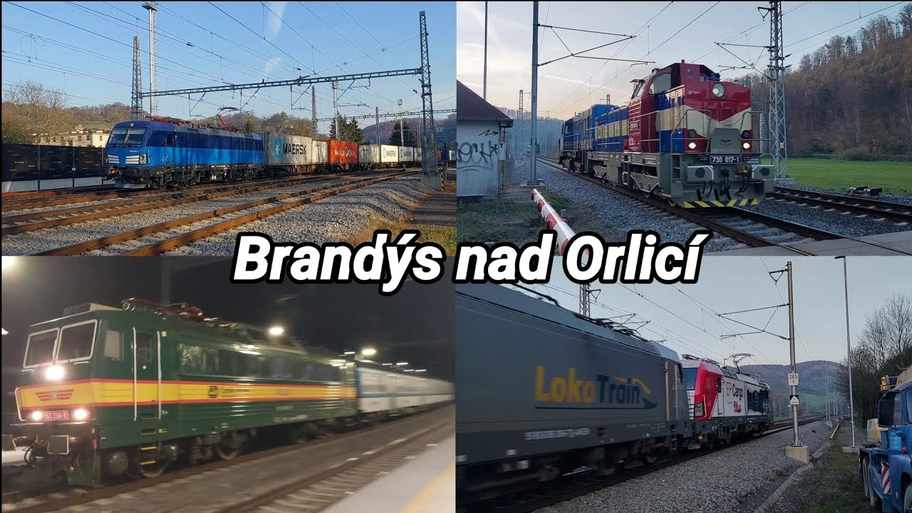 Vlaky / Trains: Brandýs nad Orlicí (trať / track: 010) - 7.11.2024