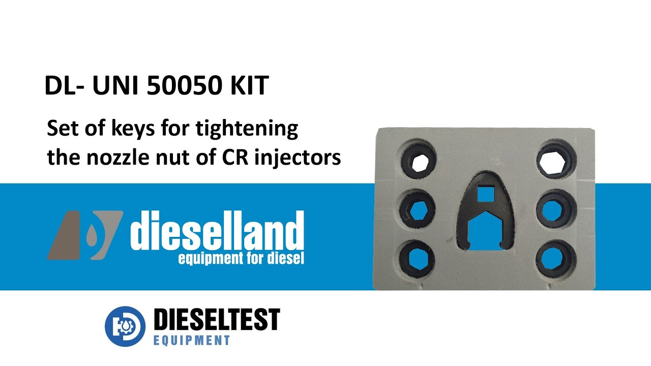 DL-UNI50050  Set of keys for tightening the nozzle nut of CR injectors