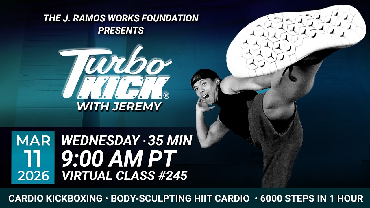Virtual 35 Minute Turbo Kick with Jeremy Ramos (03/11/2026) - 9:00 AM PT