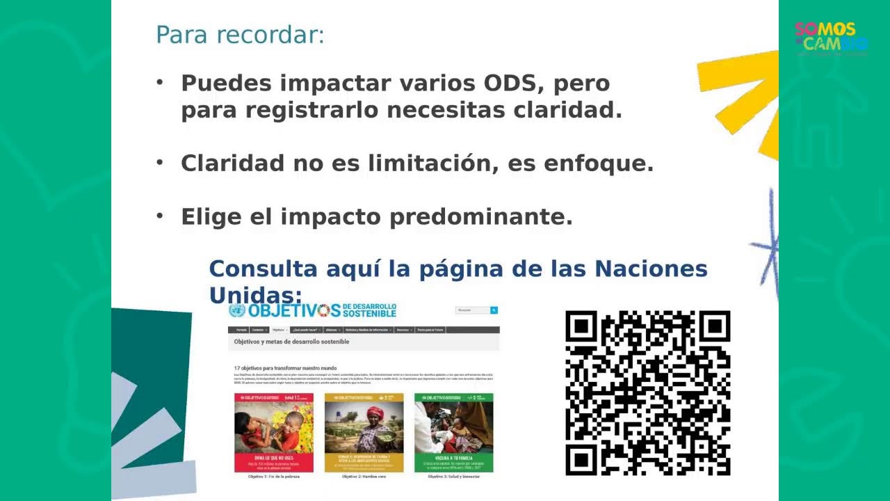 Sesión 12: Categorizar mi proyecto: ODS