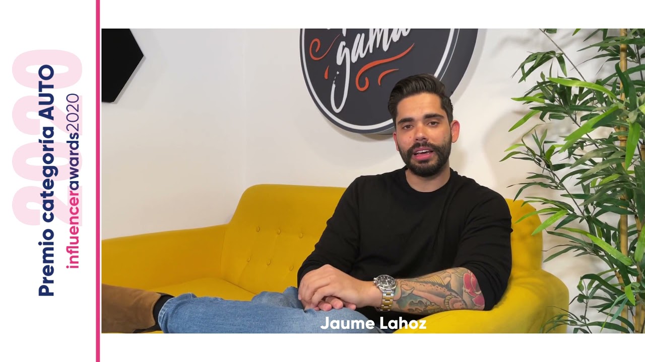 Jaume Lahoz _ Premio Influencer Awards Spain 2020 en la categor&iacute;a AUTO