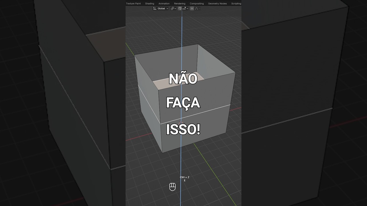 Problemas com a extrus&atilde;o no Blender? Eu te ajudo! #blender #tutorialblender #blendertutorial