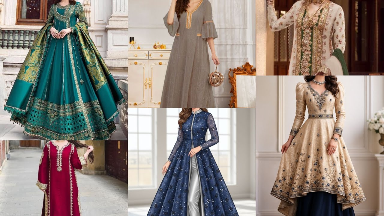 Fancy dress 👗 design//wedding dress design ideas