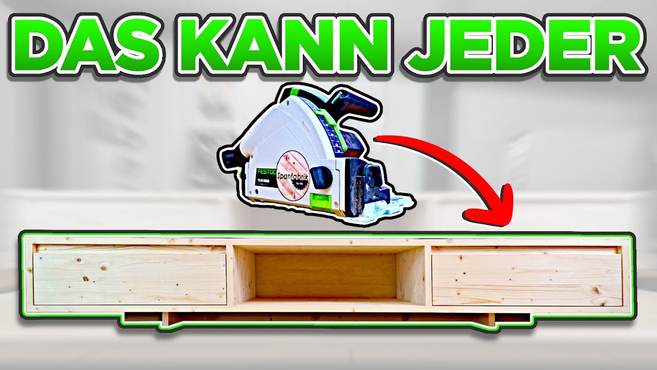 TV Schrank EINFACH selber bauen | Schritt für Schritt | Möbelbau