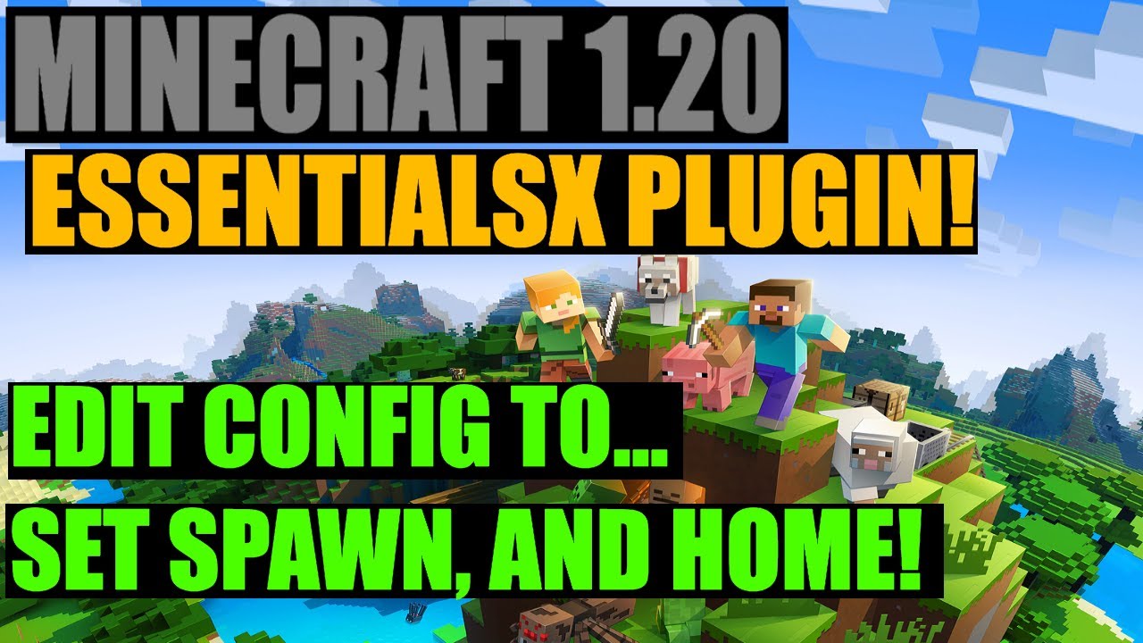 HOW TO SET SPAWN AND HOME USING ESSENTIALSX | MINECRAFT 1.20 SERVER