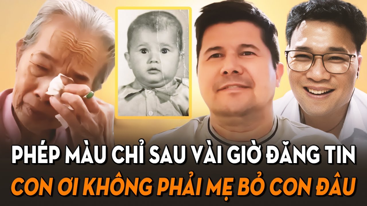 Kỳ diệu con lai Mỹ bị bỏ giữa đường tìm về nguồn cội, chỉ sau vài giờ đã có gia đình Việt nhận con