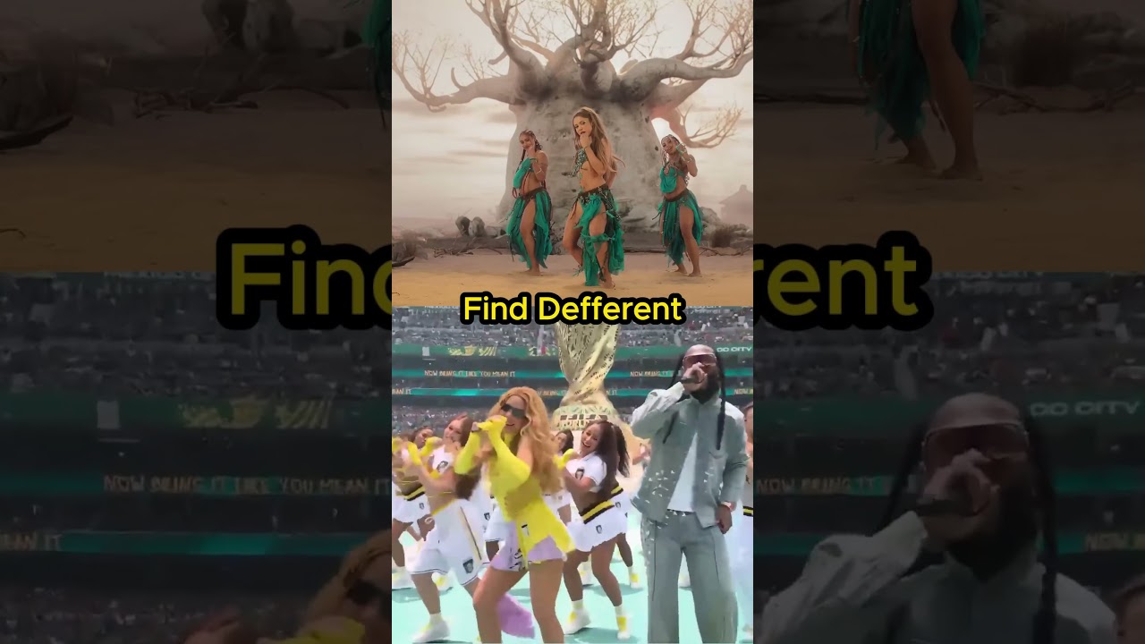 Find Defference! Shakira - Dai Dai Official vs opening ceremony world cup 2026 #shakira