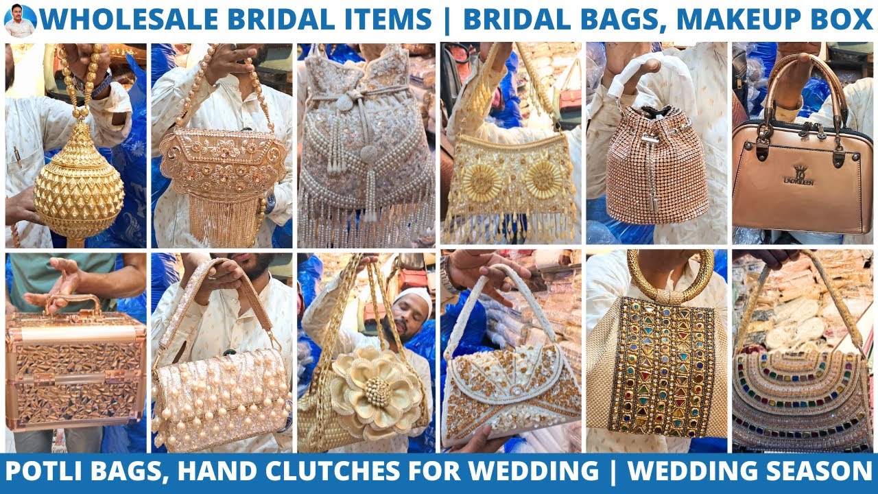 Bridal Bags Wholesale Shop Kolkata | Makeup Boxes, Fancy Clutches at Lowest Price in Kolkata