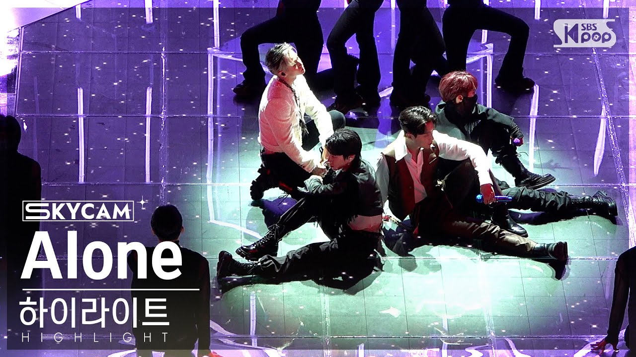 [항공캠4K] 하이라이트 'Alone' (HIGHLIGHT Sky Cam) @SBS Inkigayo 221113