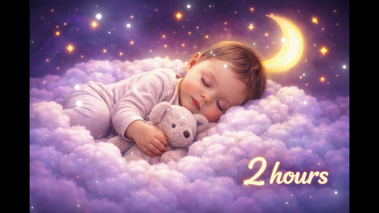 2 HOURS BABY SLEEP MUSIC 🌙 Gentle Lullaby for Deep Night Sleep | No Ads