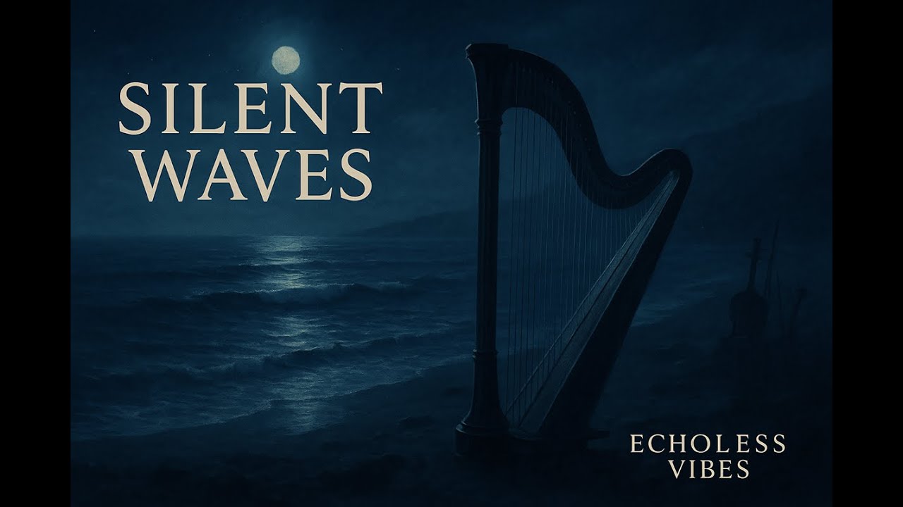 Silent Waves 🌊 432Hz Sleep & Relaxation Music with Harp, Violin, Cello & Ocean Sounds Echoless Vibes