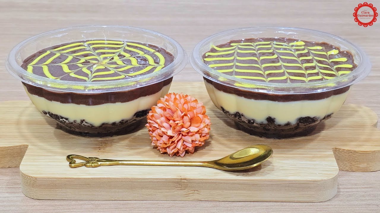 TORTA BROWNIE MARACUJÁ COM CHOCOLATE! Um potinho para lucrar muito!  Aula com precificação.