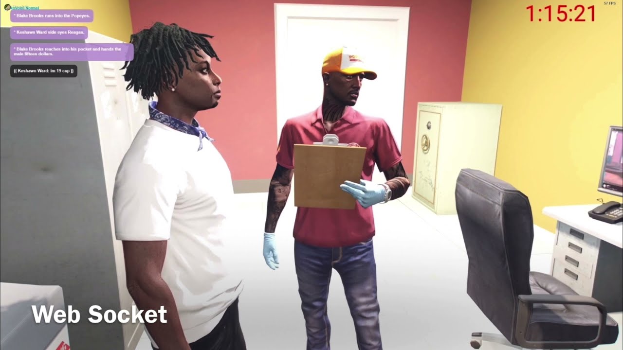 GTA RP | CAP & BIGEX GET A JOB AT POPEYES THEN GETS INTO A FIGHT?? 😂 *VERY FUNNY* SANCTIONED RP