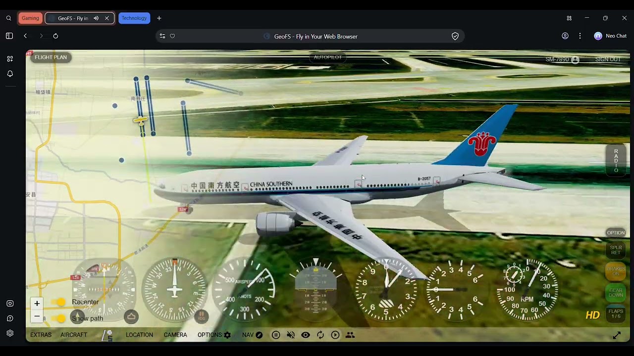 GeoFS   China Southern B772