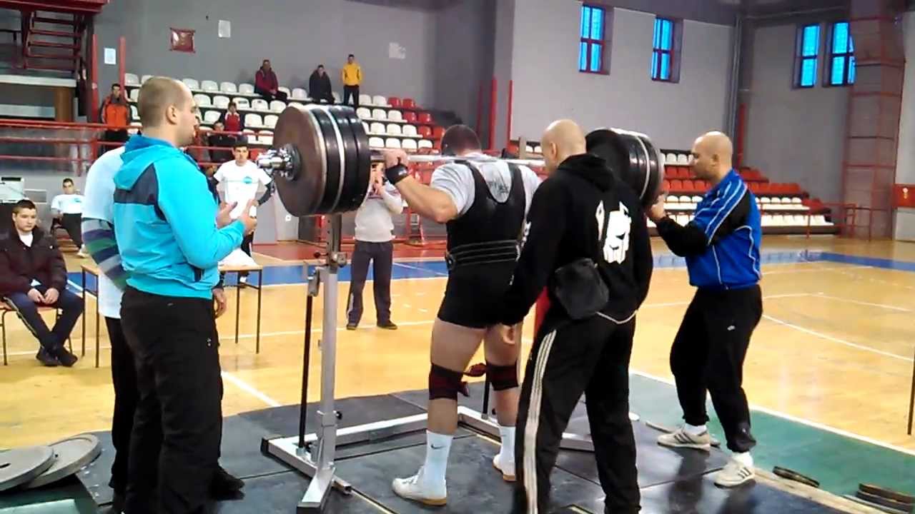 POWERLIFTING 18  Gala Kup NIS   15 12 2012  Nikola Rollie Aleksic Squat 300kg