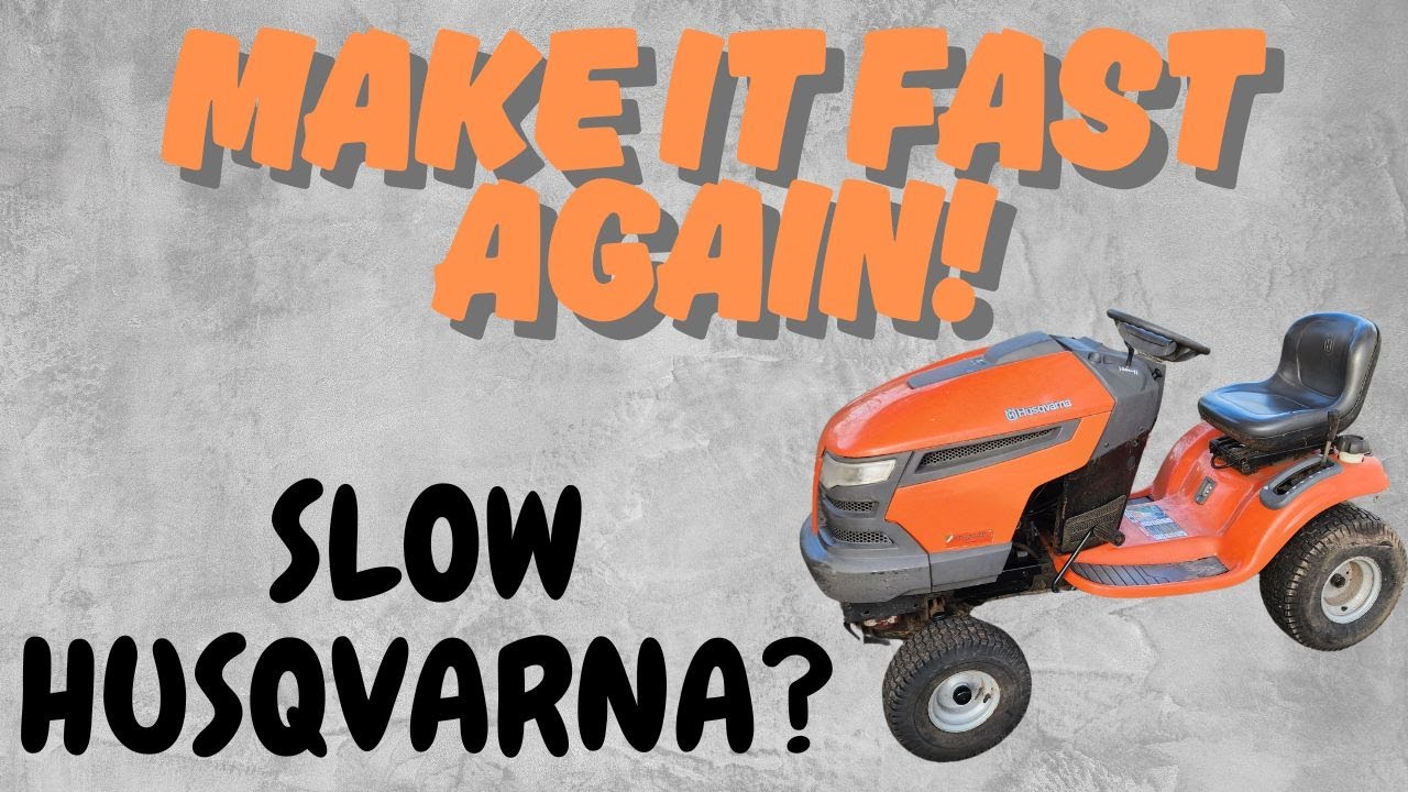 Husqvarna SLOW? EASY FIX