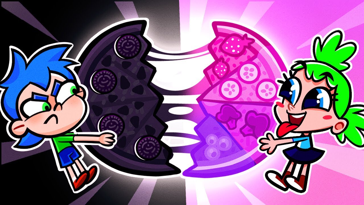 Pink And Black Pizza Song | Kids Songs and Nursery Rhymes